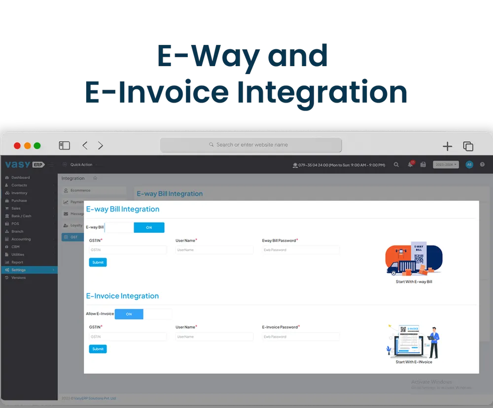 E invoicing with GST accounting Software 
                                