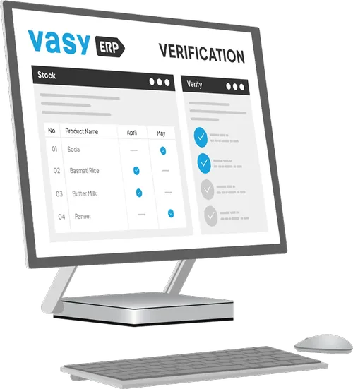 Mobile app interface for automated stock verification and physical inventory audit process