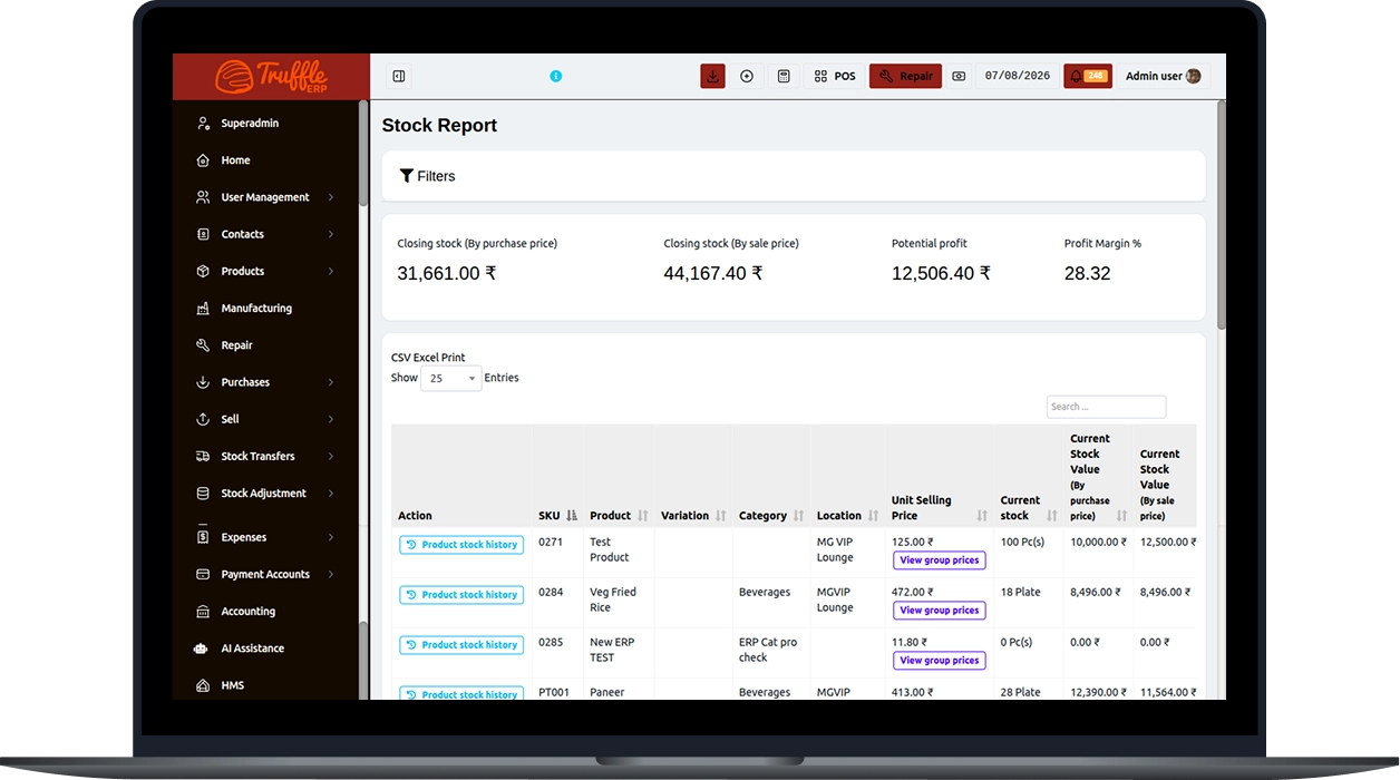 Stock Management