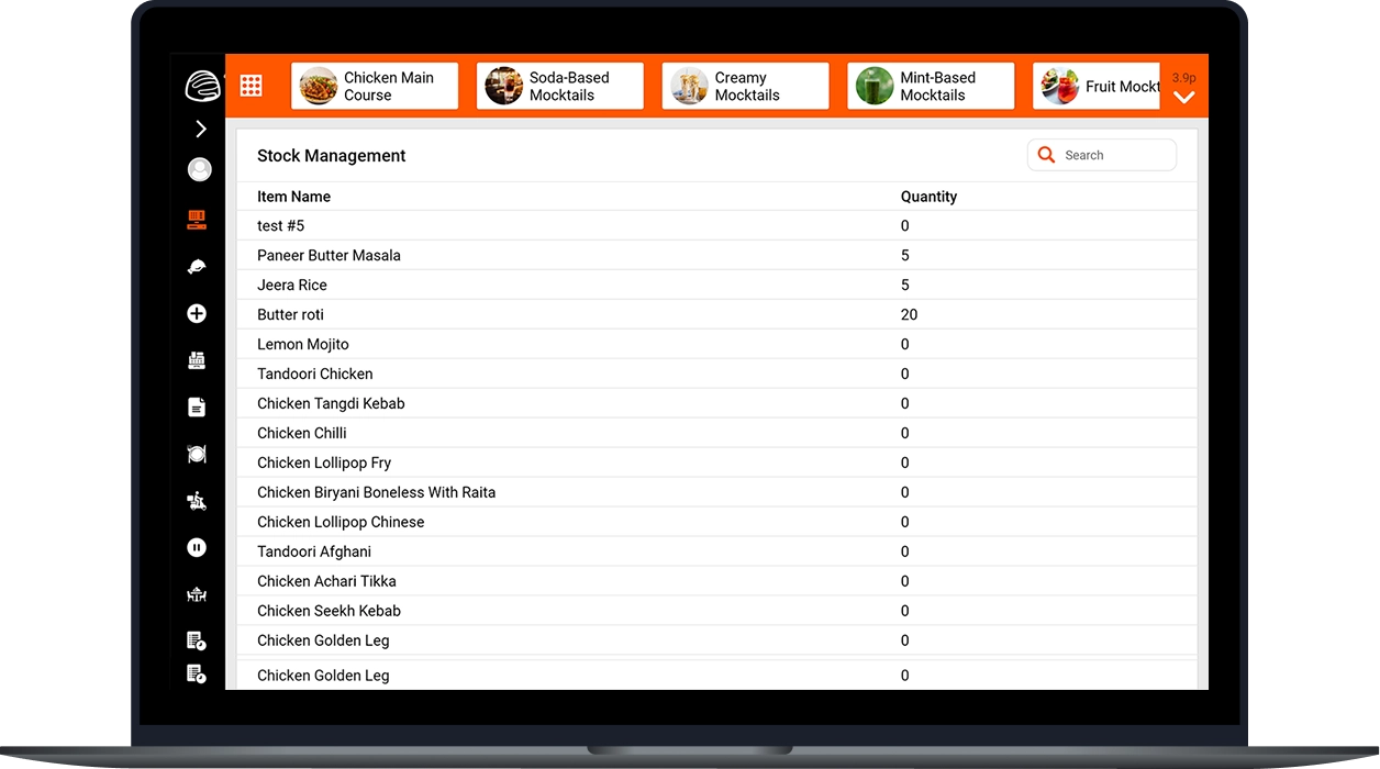Restaurant POS Billing Dashboard