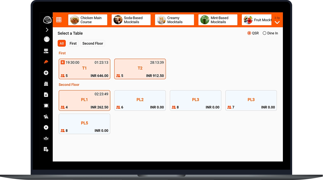 Restaurant POS Reports Dashboard