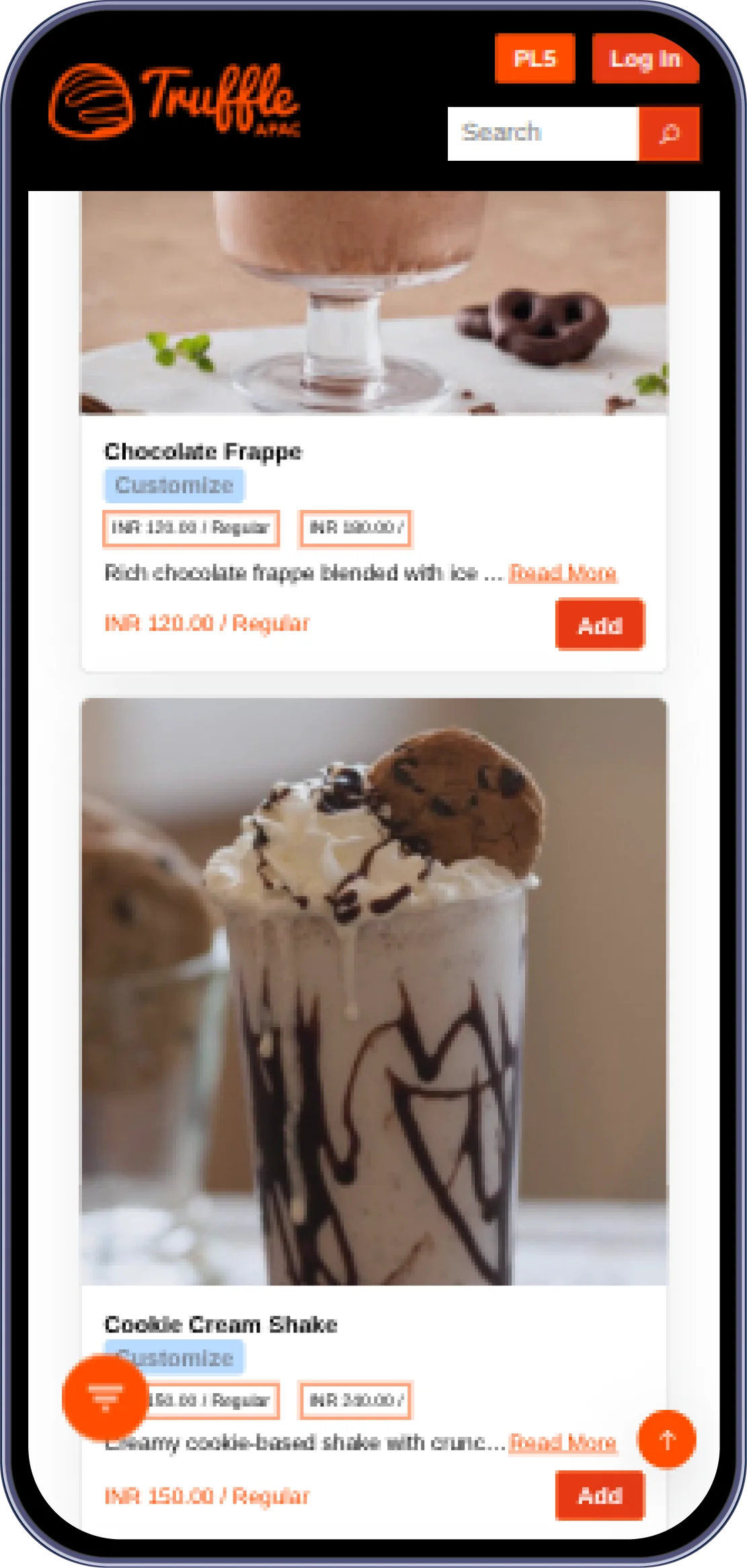 QR order tracking
