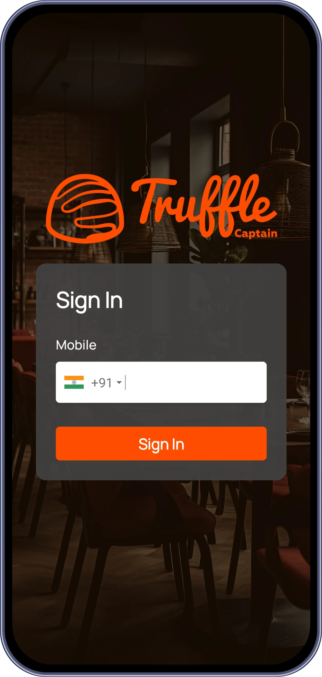 Captain app dashboard