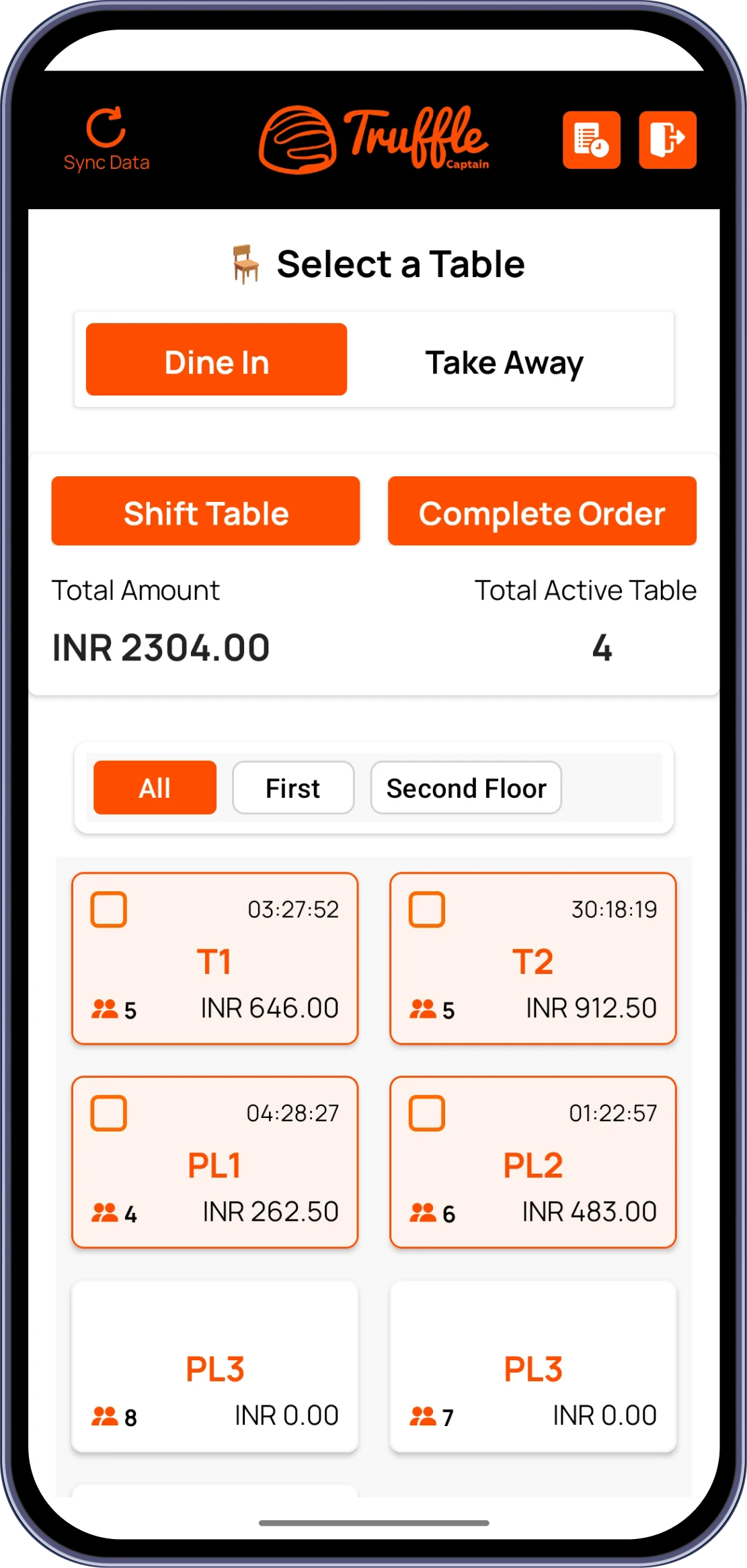 Captain menu management
