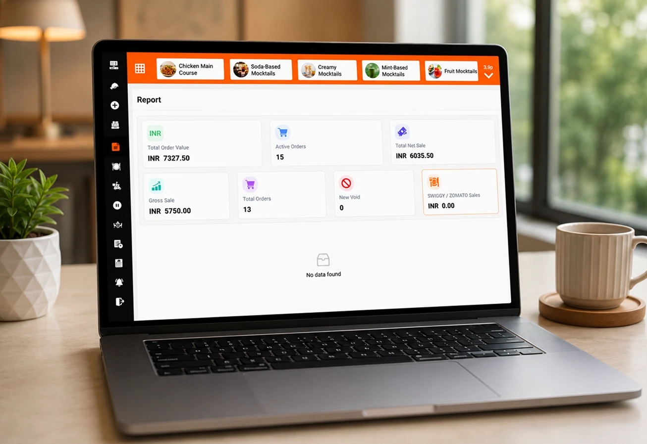 XFood app dashboard features