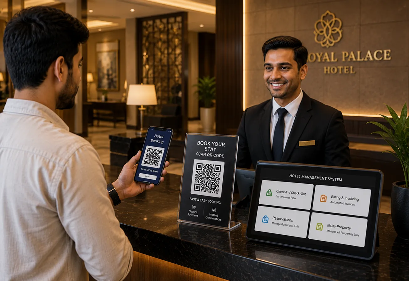 Hotel management dashboard features