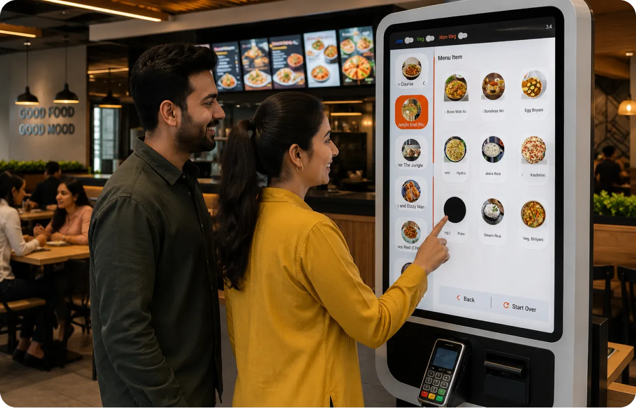 Restaurant self-order kiosk