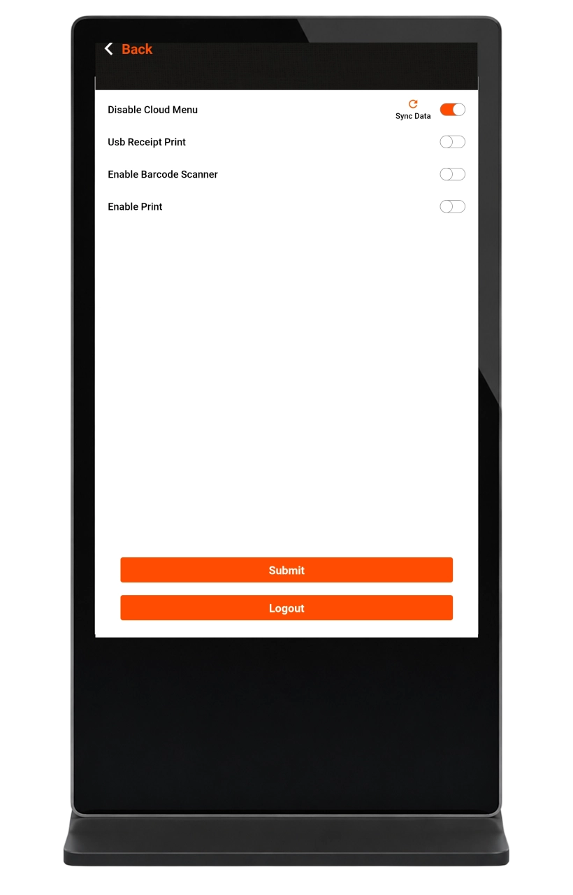 Self-order kiosk checkout