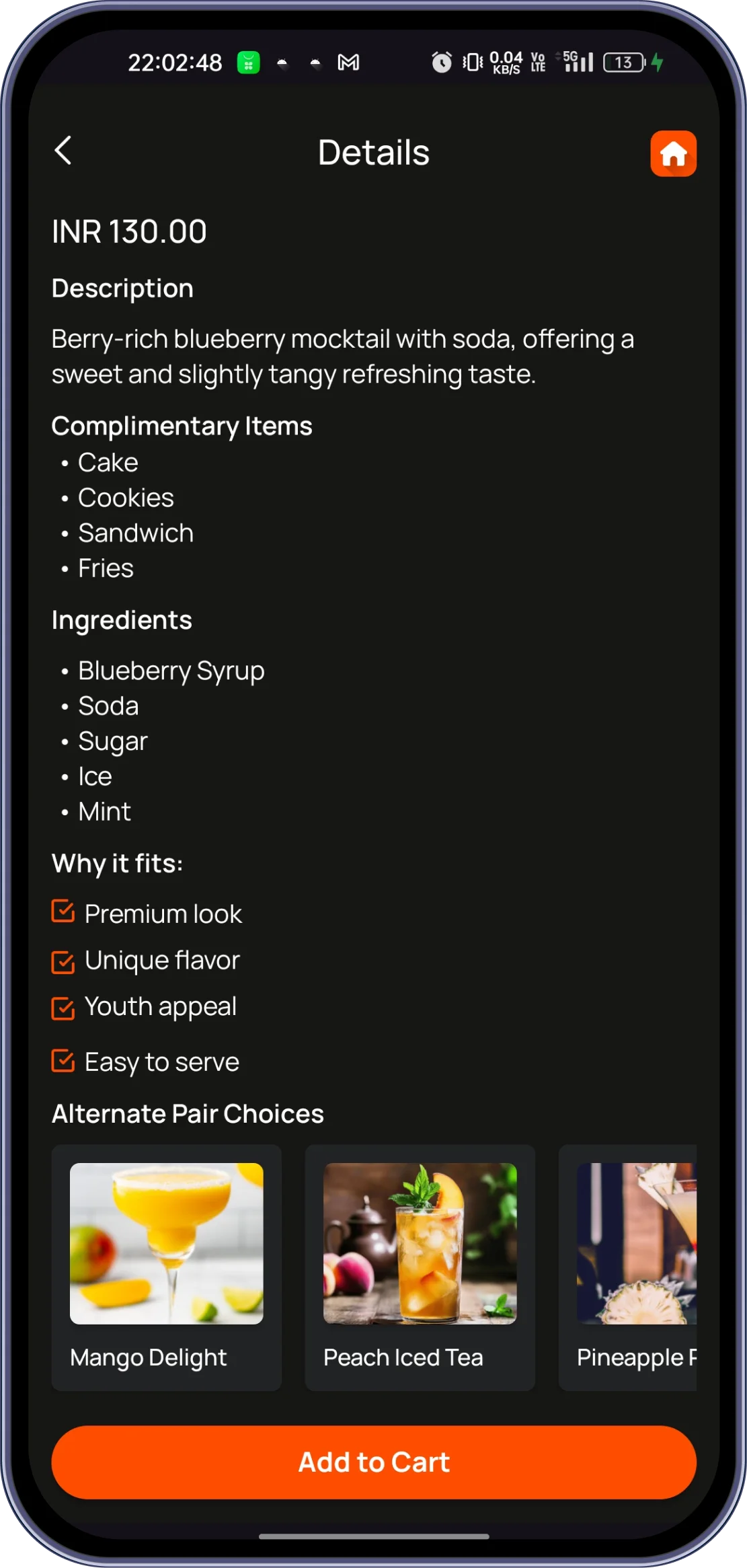 Mocktail Order Management