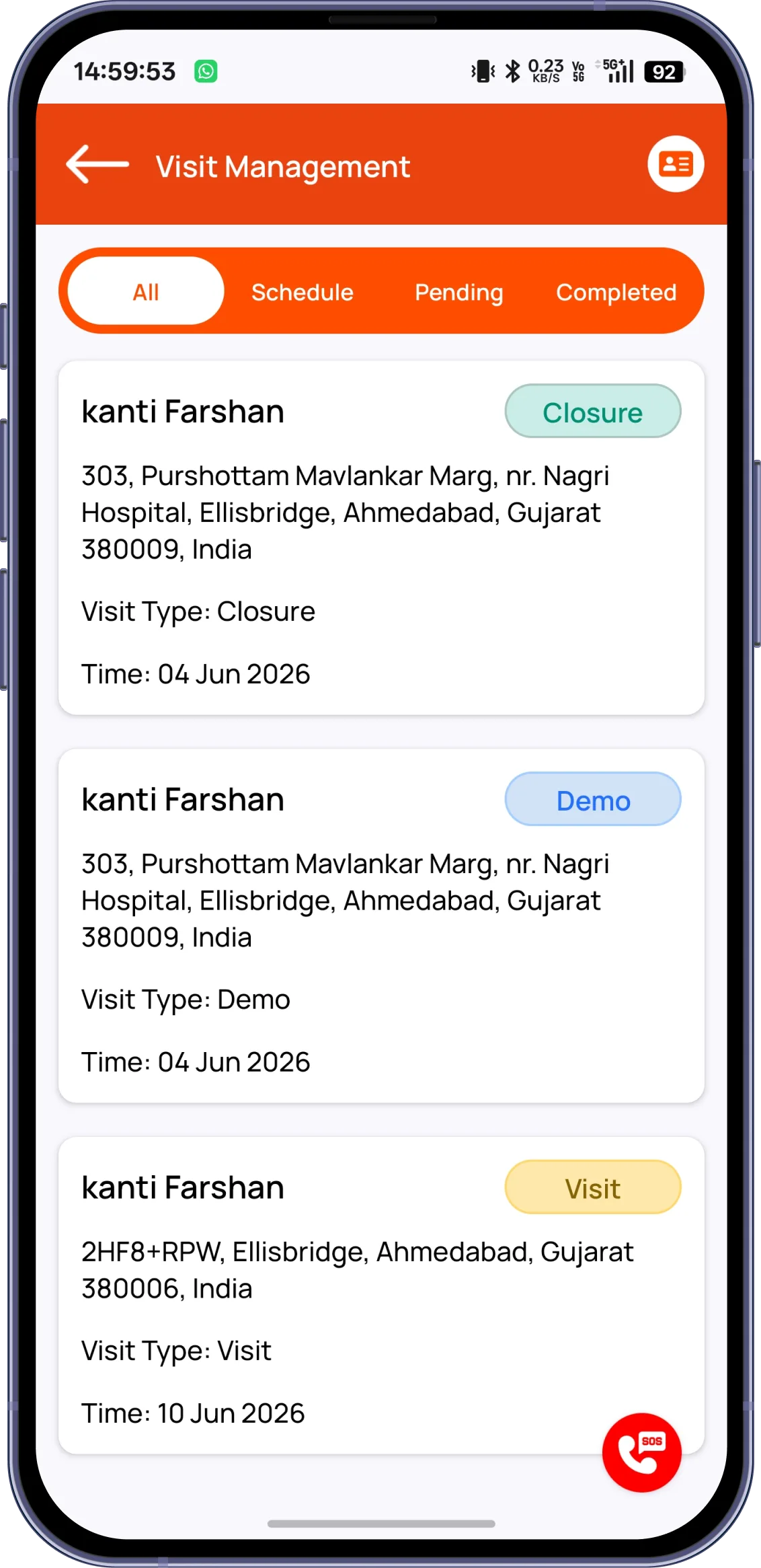 Restaurant Web POS Interface