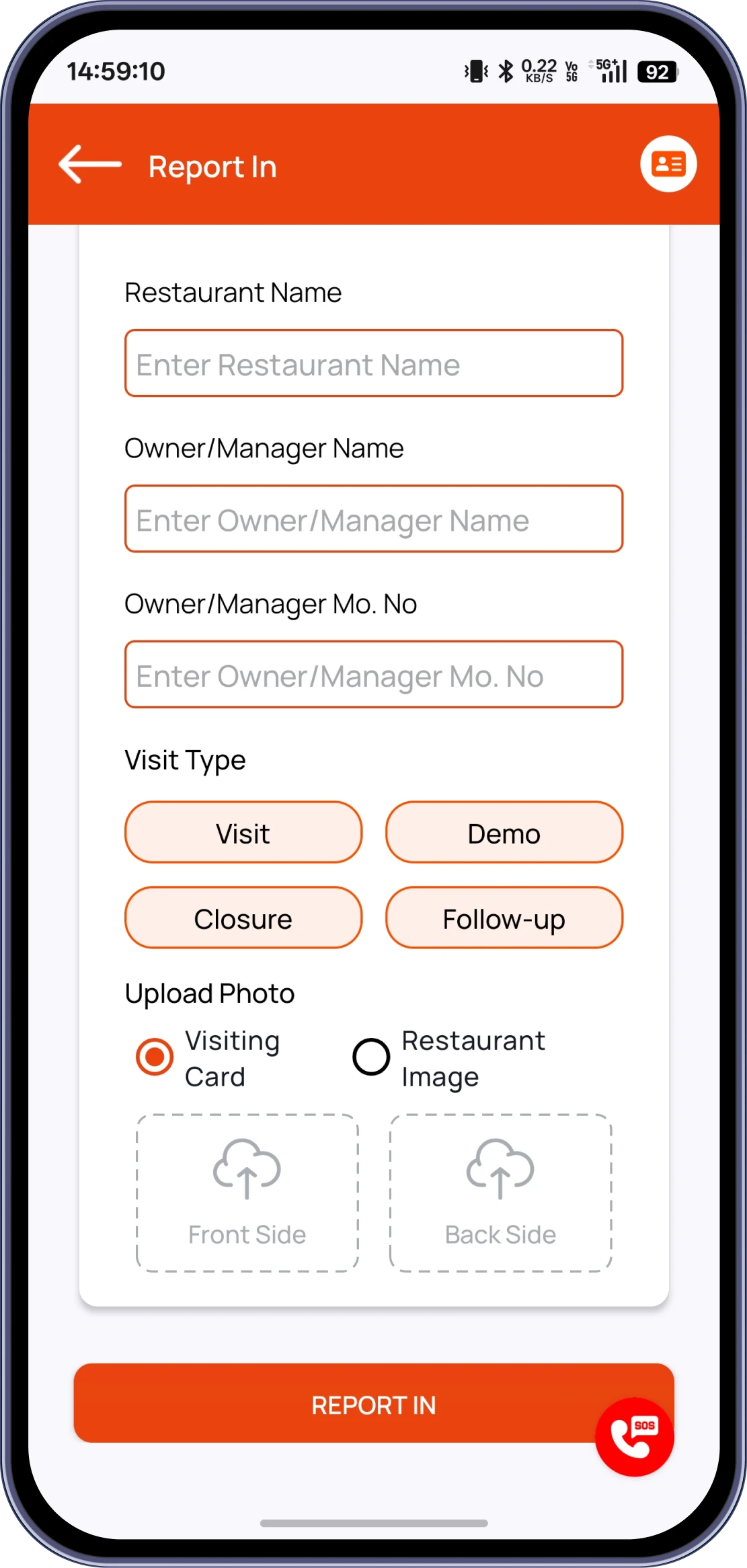 Restaurant Web POS Analytics Dashboard