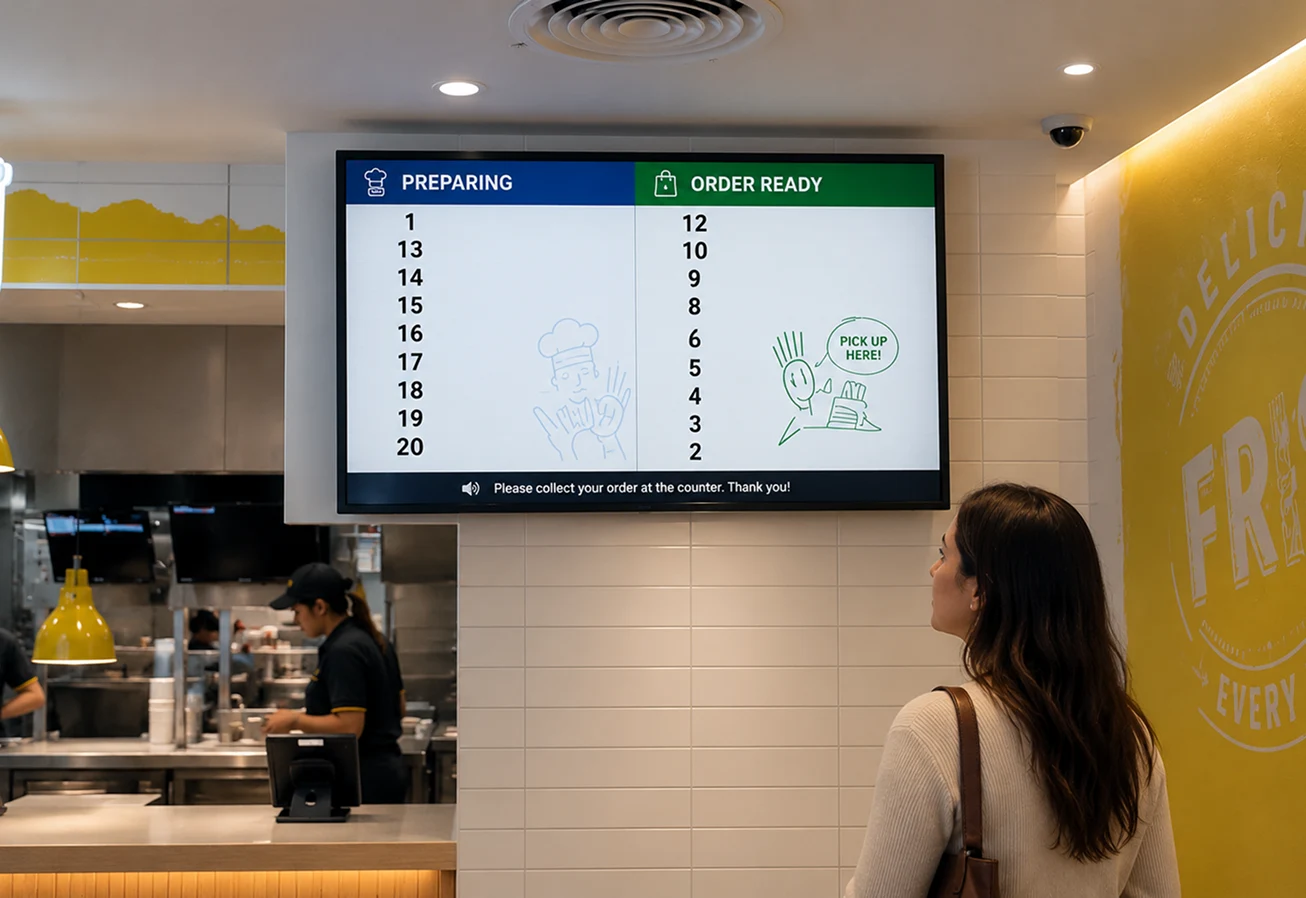 Restaurant Order Ready Display