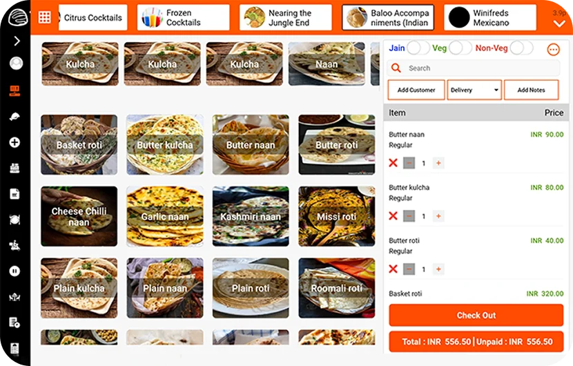 Restaurant POS Stationary System