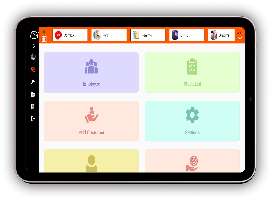 Restaurant Web POS Interface