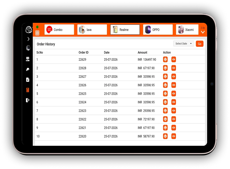 Web Restaurant POS Dashboard
